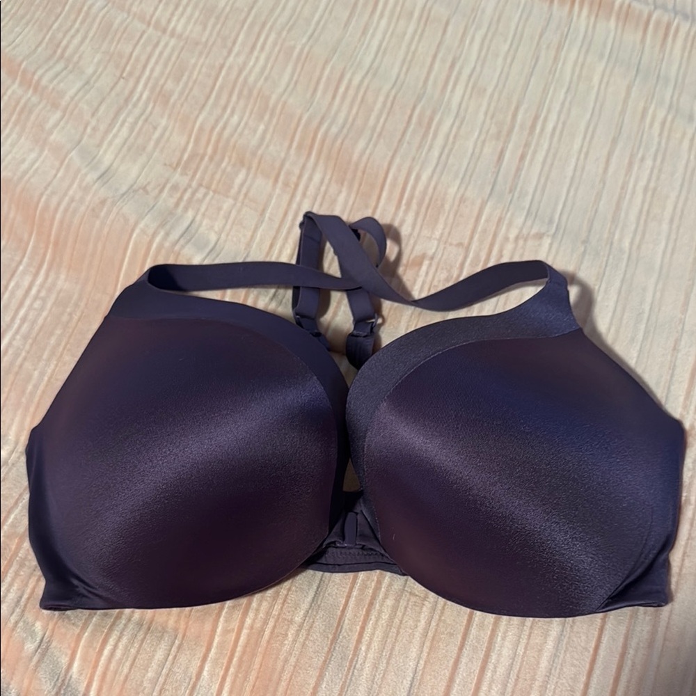 💕Victoria’s Secret Racerback front close bra purple size 34D EUC